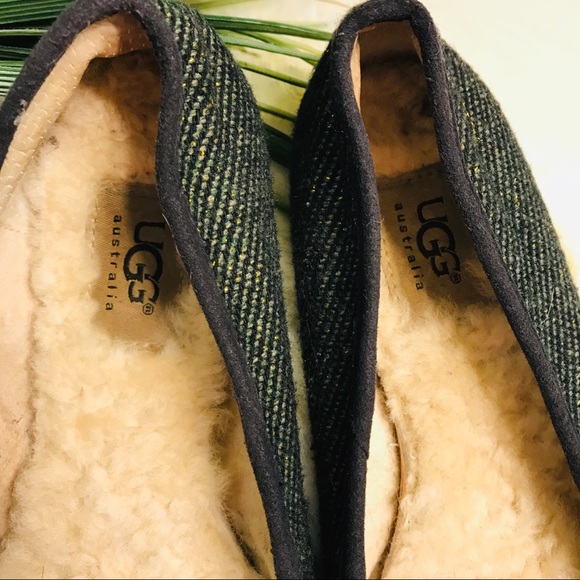 Ugg Green/Gold Tweed Alloway Flats - Picture 5 of 8